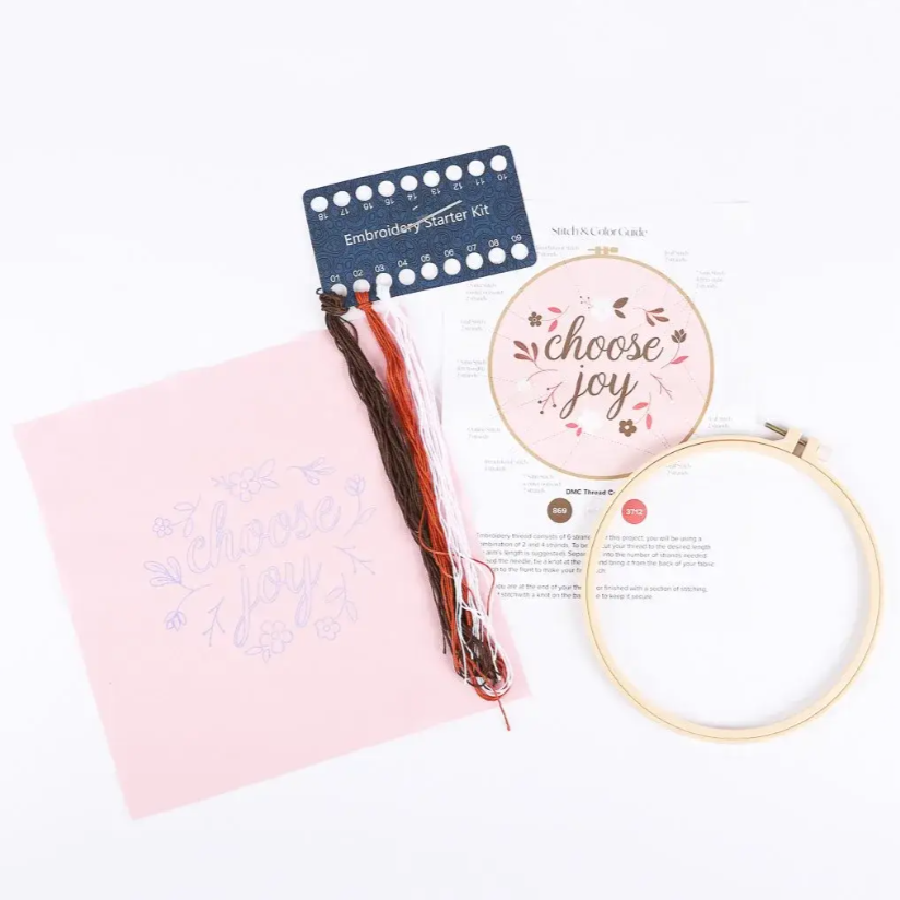 Embroidery Kit, Choose Joy