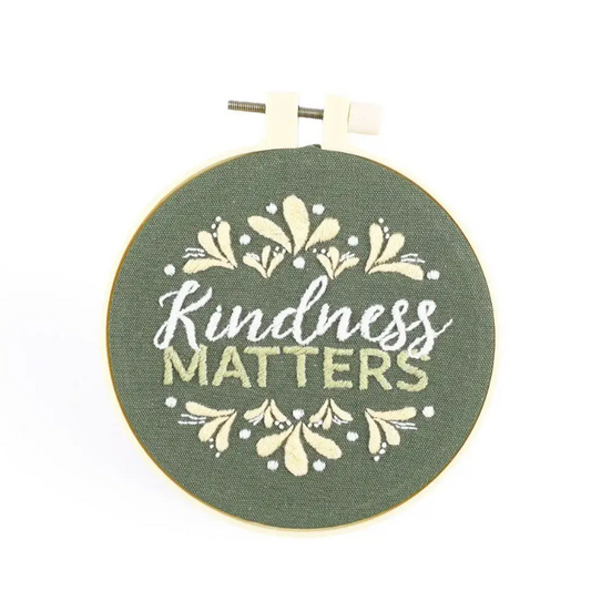 Embroidery Kit, Kindness Matters